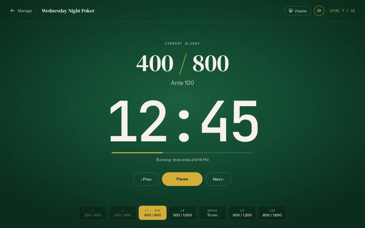 Game timer